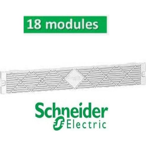 Schneider Electric – Kit de 6 supports universels pour goulotte technique logement GTL 18 modules – Vis de fixation incluses – Tenue au feu 750°C
