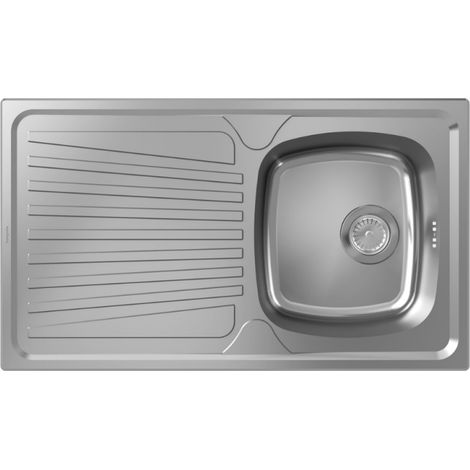 Fregadero de 1 seno con escurridor de acero inoxidable HANSGROHE S21