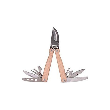 kikkerland Tijeras de Podar de Bolsillo Multiusos madera compacta