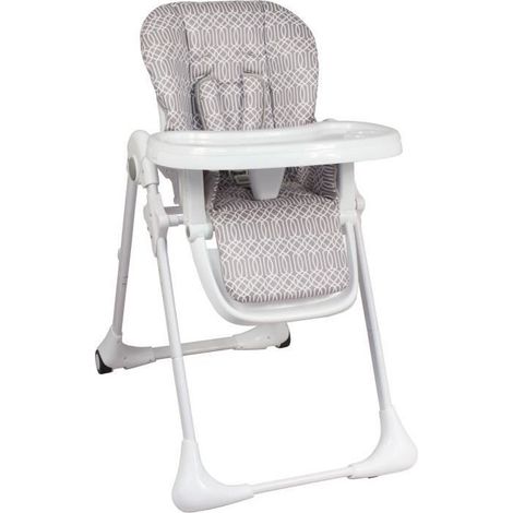 Chaise haute multipositions - BAMBISOL - Inclinable - Jusqu'a 3 ans - Beige / Blanc (1/5)