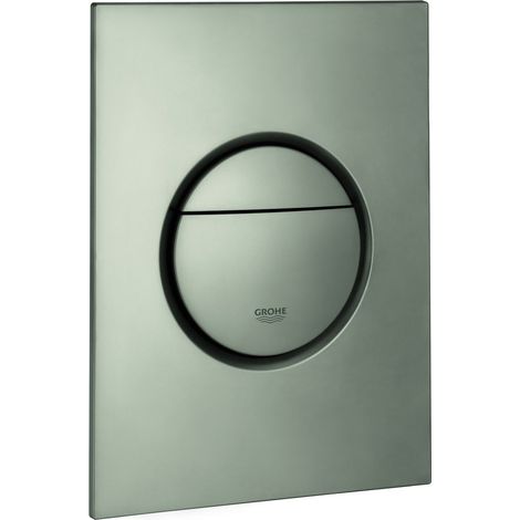 Grohe Nova Cosmopolitan S WC-Betätigung, 2-Mengen-Spülung oder Start-Stopp-Betätigung, senkrechte Montage, Satin Steel (1/3)