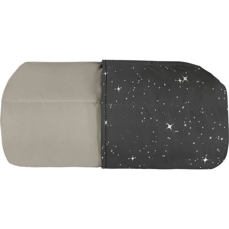 Trapuntino Singolo 100gr con Stampa in Microfibra Stars Grigio (1/3)