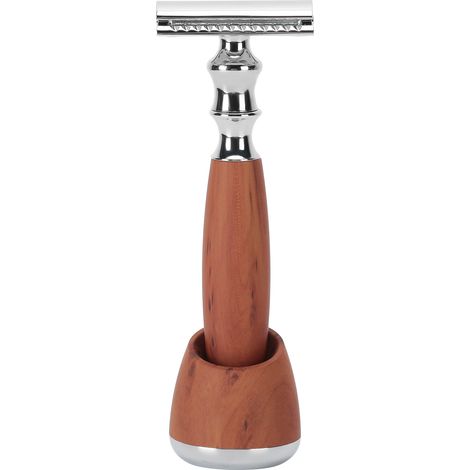 Rasoir de sécurité Edge - Classic double edge rasoir de sécurité à manche en bois pour hommes rasoir de sécurité double edge manuel