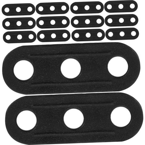 50 Tendeurs de Cordes de Tente en Plastique Noir, Boucle Résistante et Robuste pour Camping, pour Auvent et Fixation, Lot de 50 Pièces (1/5)