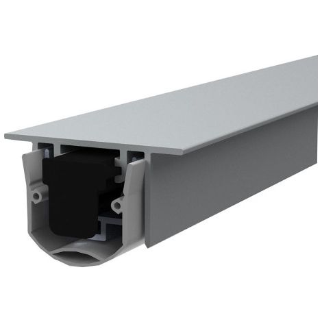 Joint de sol de porte automatique EMFerro 2 IP sans vis de montage argent.L830 (Par 10) (1/4)