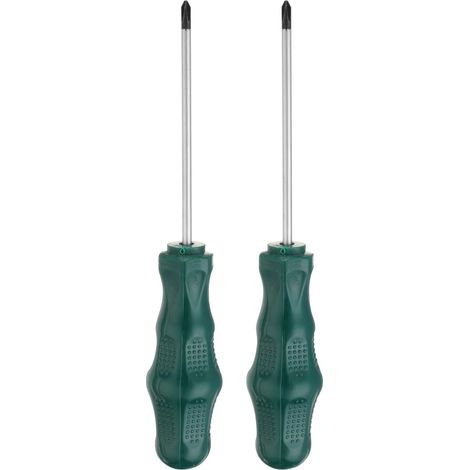 2pcs PH0 Tournevis Phillips Tournevis Cruciforme 0 5.8" Vert (1/5)