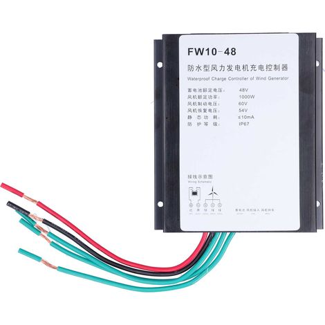 Contrôleur de générateur d'éolienne domestique étanche, régulateur de puissance 1000 W 48 V (1/5)