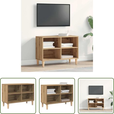 Holzwerkstoff - TV-Schränk Artisan-Eiche 69,5 x 30 x 50 cm Holzwerkstoff (1/5)
