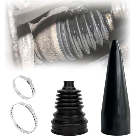 Soufflet d'arbre de transmission universel, avec pince, outil d'expansion, Soufflet d'essieu adhésif, Soufflet d'essieu pour voitures, Kit de soufflet d'arbre de transmission, Soufflet universel (1/5)