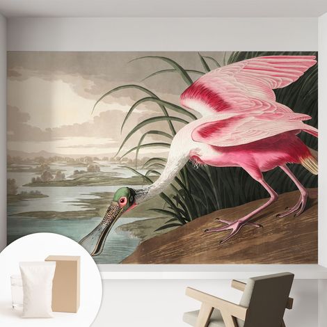 Newroom Tapete Dekorative Vliestapete mit Kleber Modern für Wohnzimmer Schlafzimmer Exotischer Vogel 152x104 cm (1/5)