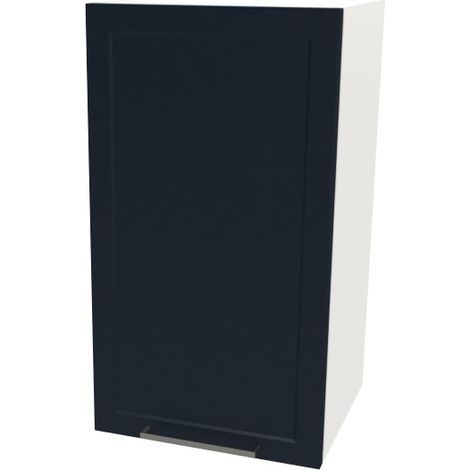 Küchenoberschrank 1 Tür - FROST 40cm / Weiß & Nachtblau/ 40x39x72 cm