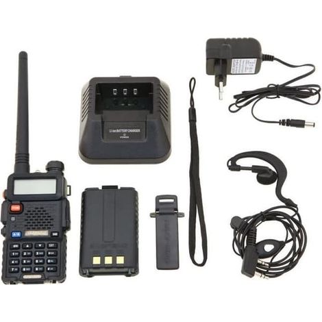 Ecleanfy - Talkie-walkie Baofeng UV-5R FM VHF/UHF double bande, Di (1/5)