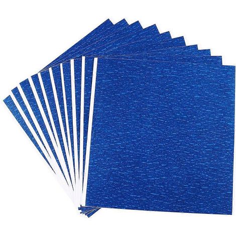 12 Blatt blaues Klebeband für 3D-Druckplattformen, Heizbett-Plattformaufkleber, Hochtemperaturklebeband für Heim- und Bürozwecke (Blau)-21X20cm-Blue 12pcs (1/2)