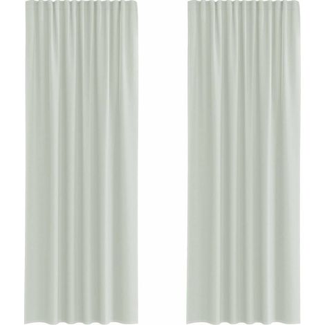Maison Exclusive - Tende in Voile con Tasche per Aste 2 pz Grigio Chiaro