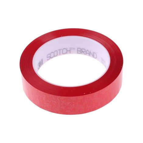 Ruban de masquage Polyester 3M SCOTCH 850, 25mm x 66m, Rouge ( Prix pour 1 )