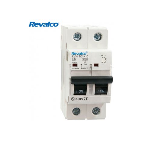 Revalco 1 pôle + interrupteur magnétothermique neutre 20A