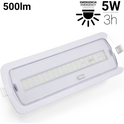 Luz De Emergencia LED - 500lm - 3 H De Autonomía