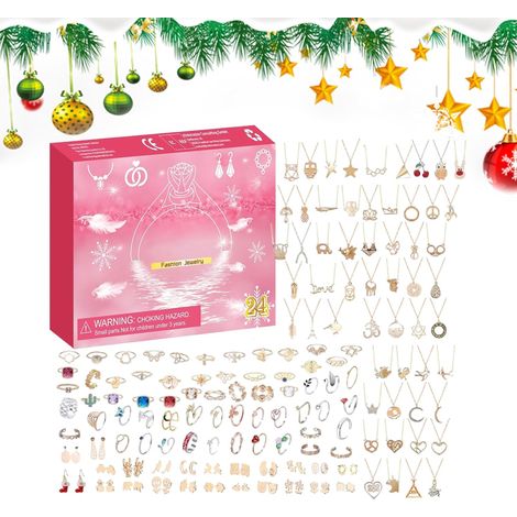 Weihnachtskalender mit Countdown-Kalender – Festlicher Winterschmuck  24-tägiger Weihnachtskalender für Erwachsene, Teenager und Frauen (1/5)