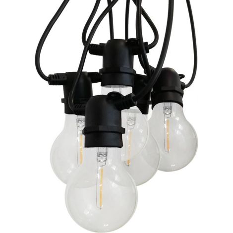 Century fiesta led filo luci nero clear 36v 6w e27 220v (1/5)