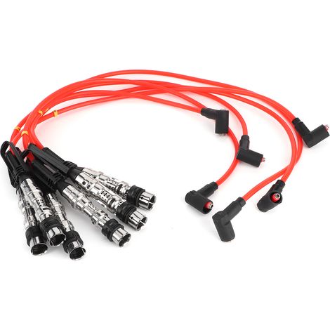 6-teiliges Zündkabel-Set 1J0998031 passend für Corrado VR6 2.8 2.9 mit Zugstange (1/5)