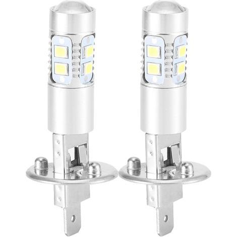 Ampoule Led H1 100w, Ampoules De Phare Feu De Brouillard 360 Degrés Phare Ampoule Led 2pcs H1 6000k Super Blanc 100w Led Kit Ampoules Phares H1 Led Voiture Luces Leds H1 h1 100w (1/2)