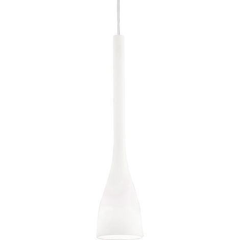 Sospensione Moderna Flut Vetro Bianco 1 Luce E27 Big (1/3)