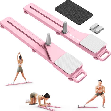 MERACH Pilates Ab Board with Resistance Band, Foldable Core Trainer, Detachable Ab Trainer Machine with Anti-Slip Design, Up to 120kg