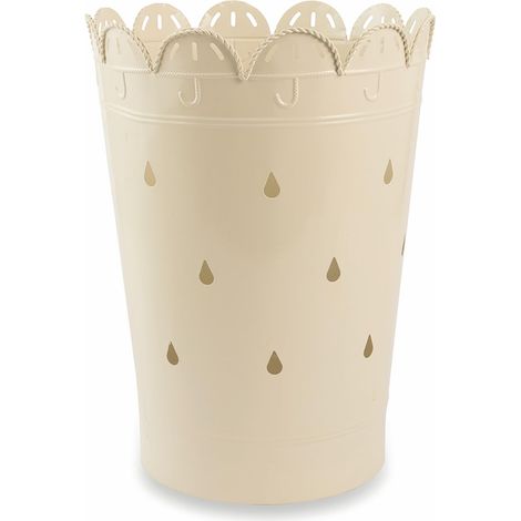 Porte-parapluie ivoire en métal, Givre (1/2)