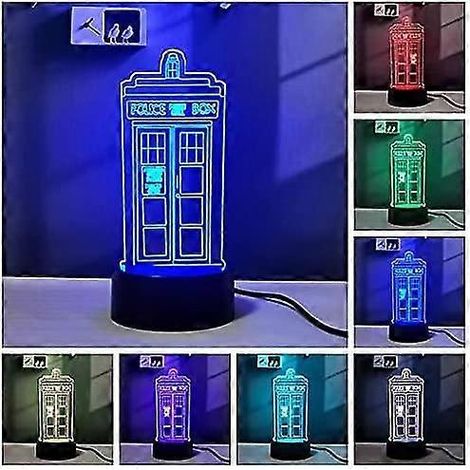 3D-LED-Nachtlicht mit 16 RGB-Farben, optische Illusion, Schreibtischlampe mit Fernbedienung, Dekoration fürs Schlafzimmer (1/4)