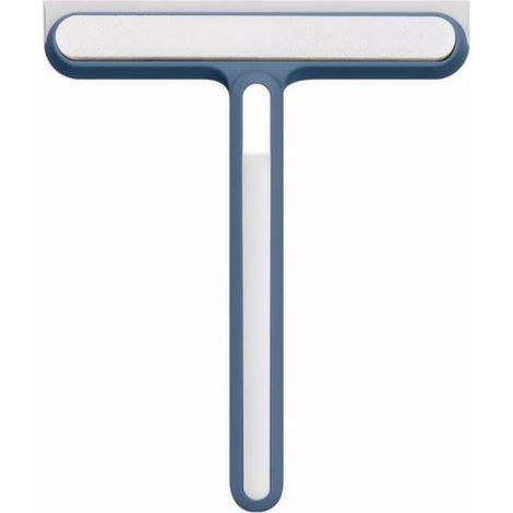 Éponge de nettoyage multi-usages en silicone avec brosse de nettoyage pour fenêtres, vitres, portes de douche, bleu (1/5)