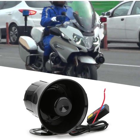 Klaxon Voiture 12V - 3 Tons - Avertisseur Acoustique 115dB pour Moto et Véhicule, Installation Facile (1/5)