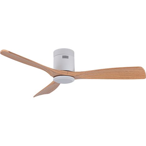 Ventilatore dc zephyr bianco/faggio, 3 pale, h.18xp.130cm