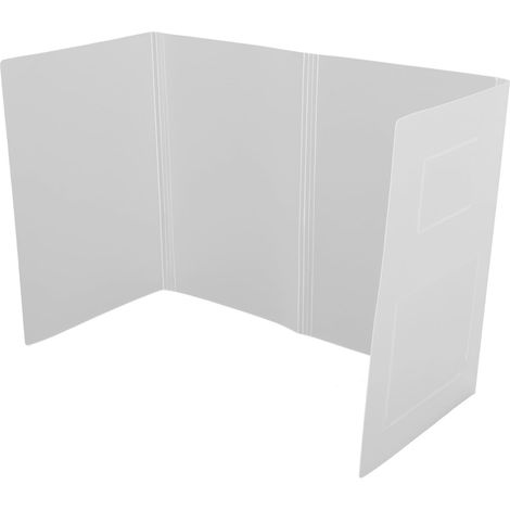 Barrière de Protection Anti-éternuements en Abs Légère et Robuste Poche Latérale, Panneau de Séparation de Bureau Pliable pour Espace de Travail et Repas (1/5)