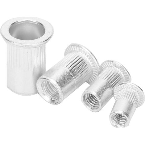 Lot de 100 écrous à sertir en aluminium, M4/M5/M6/M8, accessoires de montage (1/5)