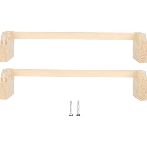 Perchoirs en bois de poulet, 2 pièces grand support d'oiseau en bois formation poules barre de perroquet pour perroquets coop (1/5)