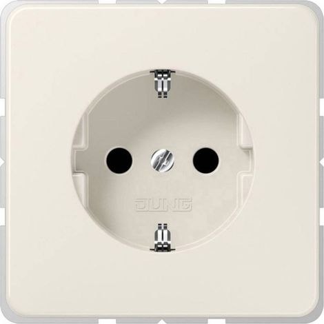Jung 1 scomparto Frutto Presa di alimentazione schuko Bianco crema CD1520NBF (1/2)