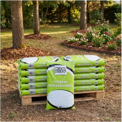 Paillage organique du potager 100% naturel, 10 sacs de 50 l - PRO217-48x50L