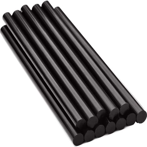 15 Pièces Bâtons de Colle Chaude, 270 x 11mm Noir Bâtons de Colle Thermofusible pour Dissolvant Réparation Carrosserie Voiture Projets Bricolage pour Le Bureau à Domicile (1/5)
