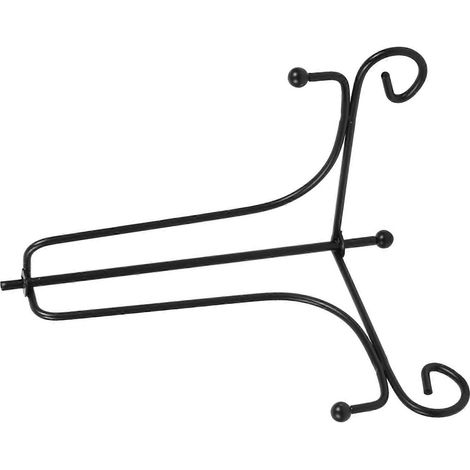 Présentoir chevalet en fer forgé noir de 15 cm (6 pouces), idéal pour exposer des assiettes, des photos et des livres. (1/5)