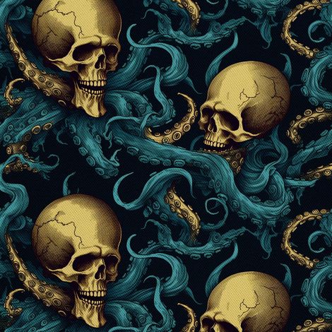 Tela decorativa para exteriores Oxford - Motivo de calavera I DX4405 (1/5)