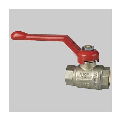 VALVOLA A SFERA F/F PASSAGGIO TOTALE C/LEVA IN ALLUMINIO  1/2 PN50     ICMA