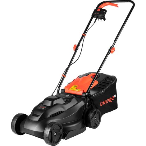 Tondeuse Électrique 1000W, Largeur de Coupe 32cm, Hauteur de Coupe Réglable sur 3 Positions (25/45/60mm), Bac de 30 L, Légère et Compacte (1/5)