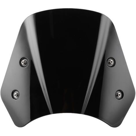 Lange Windschutzscheibe mit Windabweiser für Benelli Leoncino 500 – Schwarz (1/5)
