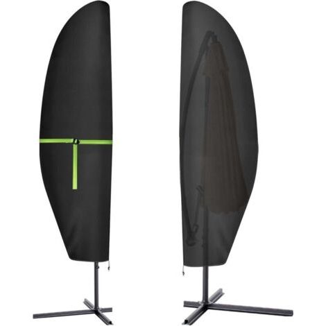 Housse de parasol de jardin, imperméable, grande housse pour parasol déporté, robuste, compatible avec les parasols de 1 à 3 m, résistante aux UV et au vent. (1/4)