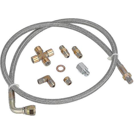 Kit de conduite d'alimentation d'huile turbo universelle, conduite de retour d'huile, conduite de vidange d'huile (1/5)