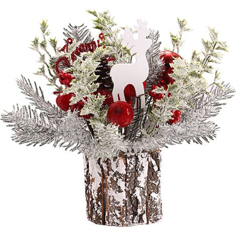 Weihnachtsdekorationsset (1 Stück) mit Ornamenten für Baum und Haus (1/5)