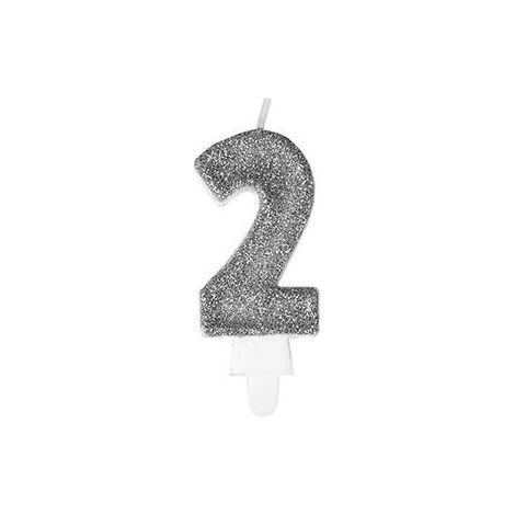 Premium-Kerze 2 Silber