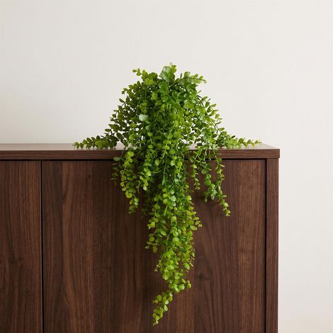 90cm Artificial Trailing Hanging Plant Green Faux Cascading Foliage (1/4)