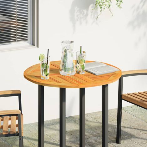 Dessus de table Dessus de bureau Plateau de table Ø80x2,2 cm rond bois massif d'acacia (1/5)
