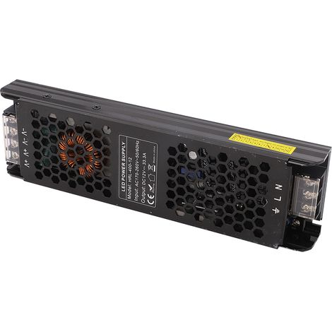 Alimentation à découpage à tension constante 400 W pour ruban LED long, transformateur adaptateur AC170‑260 V DC12 V (1/5)